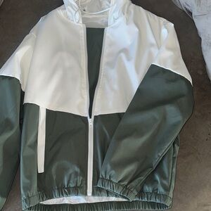 Stylish Green and White Men's Jacket